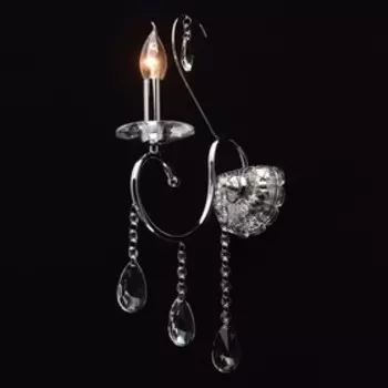 Бра «Адель» 1x40W E14 хром 47x12x27см