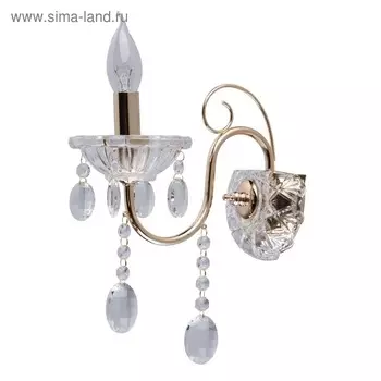 Бра "Адель" 1x40W E14 золото 28x12x25см