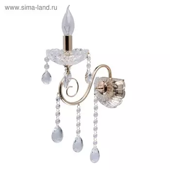 Бра «Адель», 1x40W E14, золото 38x13x23 см