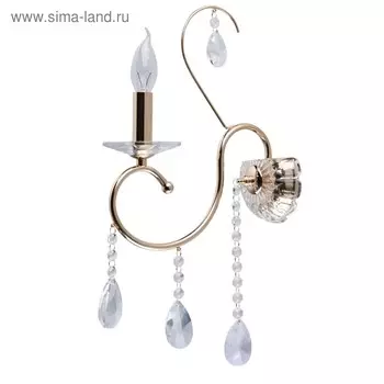 Бра «Адель», 1x40W E14, золото 47x12x27 см