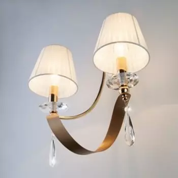 Бра Adelia 2x40Вт Е14, золото 40x22x42 см