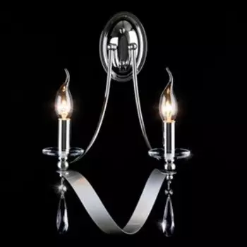 Бра Adelia 2x60Вт Е14, хром 40x22x42 см