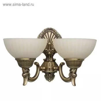 Бра «Афродита» 2x60W Е27 античная бронза 26x35x19см