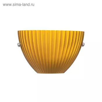Бра AGOLA 1х40Вт G9 хром, янтарь 8,5x17,5x11см
