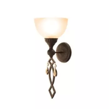 Бра "Айвенго" 1x60W Е27 чёрный 49x20x20см