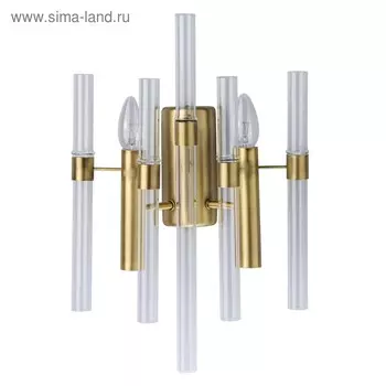 Бра «Альгеро», 2x40Вт E14, цвет латунь