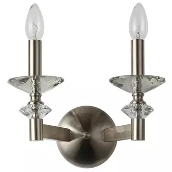 Бра Albert 2xE14 40Вт, размер 32x23x23 см, цвет никель