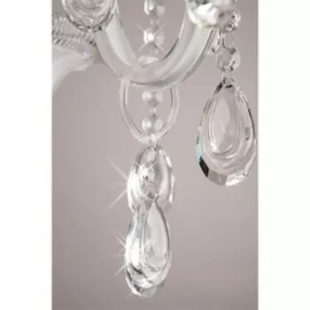 Бра Albertina 2x60Вт Е14 белый, хром 27x37x30см