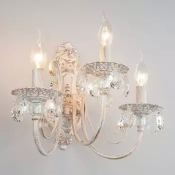 Бра Alda 3x60Вт E14 белый, золото