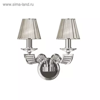 Бра ALVEARE 2х40Вт E14, хром 23x38x40 см