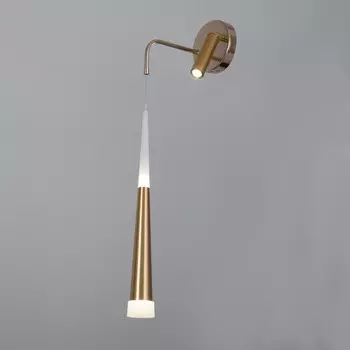 Бра "Амадеус" 2хLED 6Вт+3Вт 4000К золото 12х12х70см