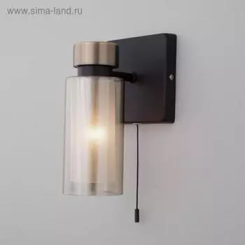 Бра Amado, 1x15Вт E14, цвет бронза, чёрный