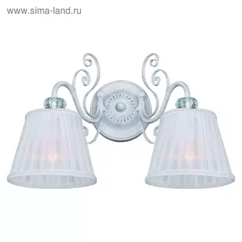 Бра Amanda, 2x40Вт E14, цвет белый