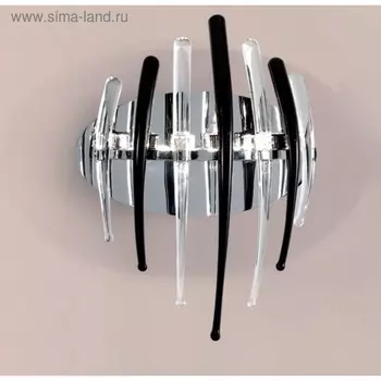 Бра «Арго», 3x20W G4 чёрный, прозрачный 15x24x30 см