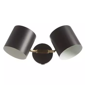 Бра "Азурит" 2хЕ27 40Вт черный 11х12х36см