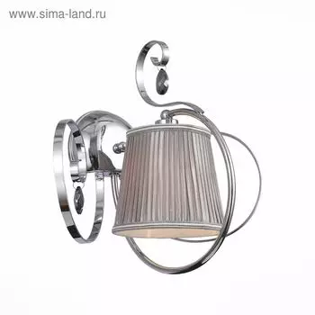 Светильник настенный Evoluce. SL177.101.01. Azzurro. 1х40 Вт, E14, 33,5х27 см, цвет хром