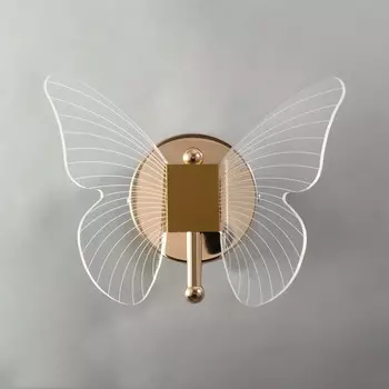 Бра "Бабочка" LED 12Вт 3000К золото 23х17,5х11см