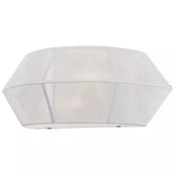 Бра "Байс" 2x40Вт E14 хром, белый 16x41x20см