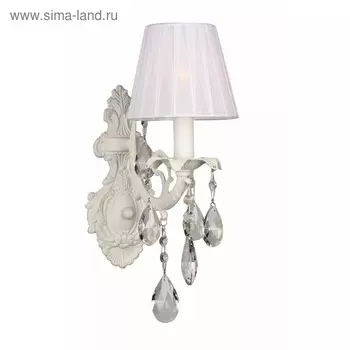 Бра «Баранка», E14, 1x40W белый 14x26x40 см