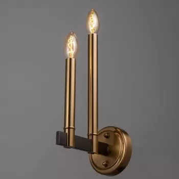 Бра "Барри" 2х40Вт Е14 латунь 19,5х12х31 см