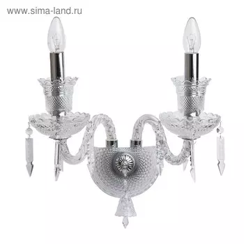 Бра «Барселона», 2x40W Е14, хром 36x21x38 см