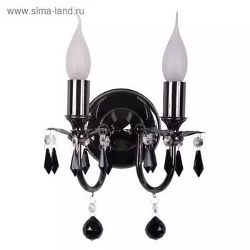 Бра "Барселона" 2x60W Е14 никель 22x20x16см