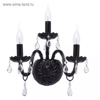 Бра "Барселона" 3x60W E14 чёрный 35x38x22см