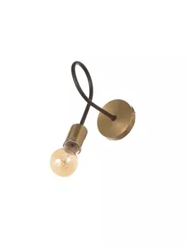 Бра BayerLux «Узел», 140 Вт, Е27, черный/латунь