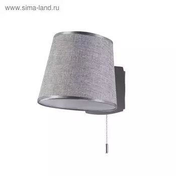 Бра Maytoni MOD613WL-01B, 1хE27, 60Вт, 24,5х20х25 см, цвет чёрный и хром