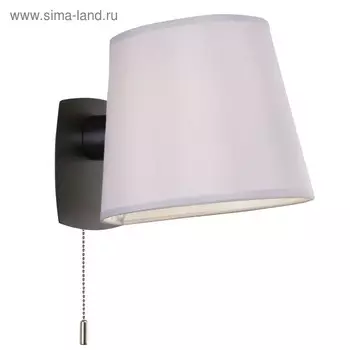 Бра Bergamo, 1x60Вт E27 чёрный, хром