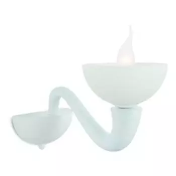 Бра "Bianca" 1x40W E14 белый 20x37x26 см