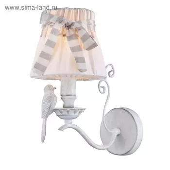 Бра Maytoni ARM013-01-W, 1хE14, 40Вт, 20х15х30 см, цвет белый антик