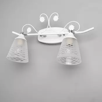 Светильник бра настенный BayerLux «Богемия», 2Е14, 40 Вт, белый, 41.5232 3см