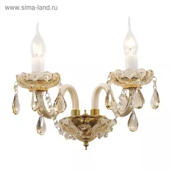 Бра Brendy, 2x40Вт E14, цвет золото