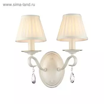 Бра Maytoni ARM172-02-G, 2хE14, 40Вт, 20х33х35 см, цвет бежевый