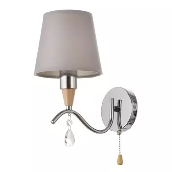 Бра "Брюссель" 1x60Вт E14 хром 26х14х26 см.