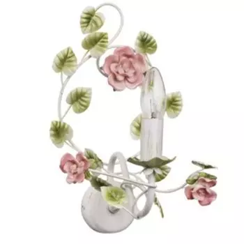 Бра "Букет" 1x40W E14 белый 34x25x23см