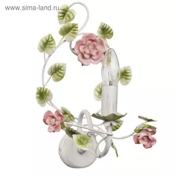 Бра "Букет" 1x40W E14 белый 34x25x23см