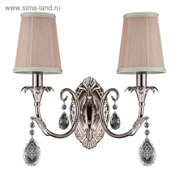 Бра CAPPA 2x40Вт E14 хром 22x43x42см