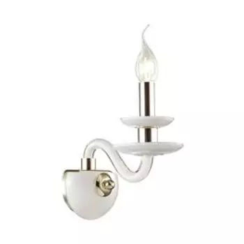 Бра Capri, 1x40Вт E14, цвет золото/белый