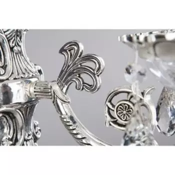 Бра Carolina 1x60Вт Е14, серебро 23x12x35 см