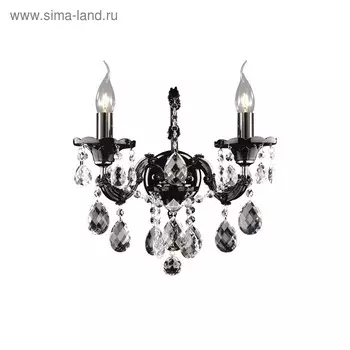 Бра CHAMPA 2х60Вт E14 хром 28x33x40см