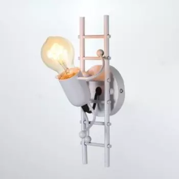 Бра "Человечек" E27 40Вт белый 17х28 см