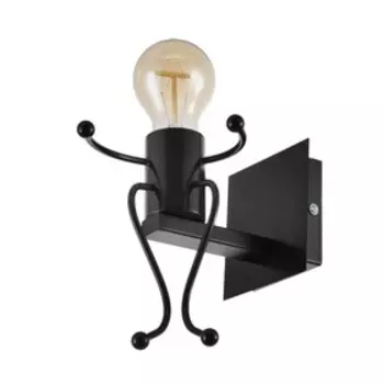 Бра «Человечек» E27 40 Вт черный 112017 см