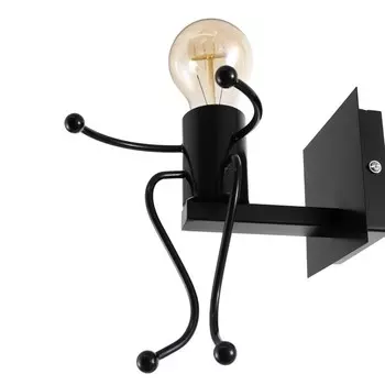 Бра «Человечек» E27 40 Вт черный 112017 см