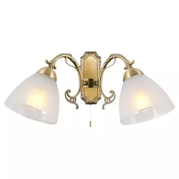 Бра Citilux «Латур» CL413421, 24х20 см, 2х75Вт, E27, цвет коричневый