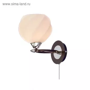 Бра CL168315 "Николь" 1x100W E27 венге 23x16,5x23 см