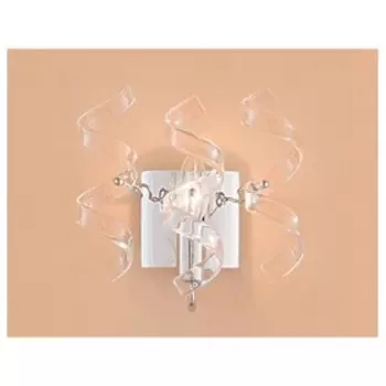 Бра CL222320 «Рандом» 1x60W E14 хром/прозрачный14x20x22 см