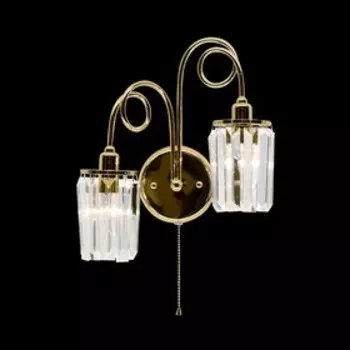 Бра CL330322 «Синди», 2x60W E14, золото 17x38x40 см