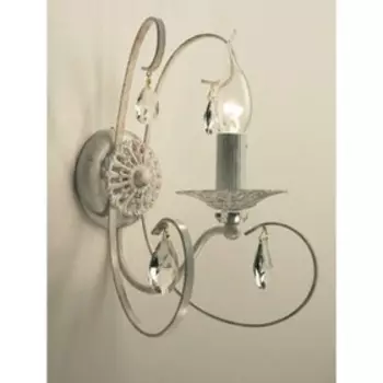 Бра CL410312 «Джесси», 1x60W E14, белый 21x18x28 см